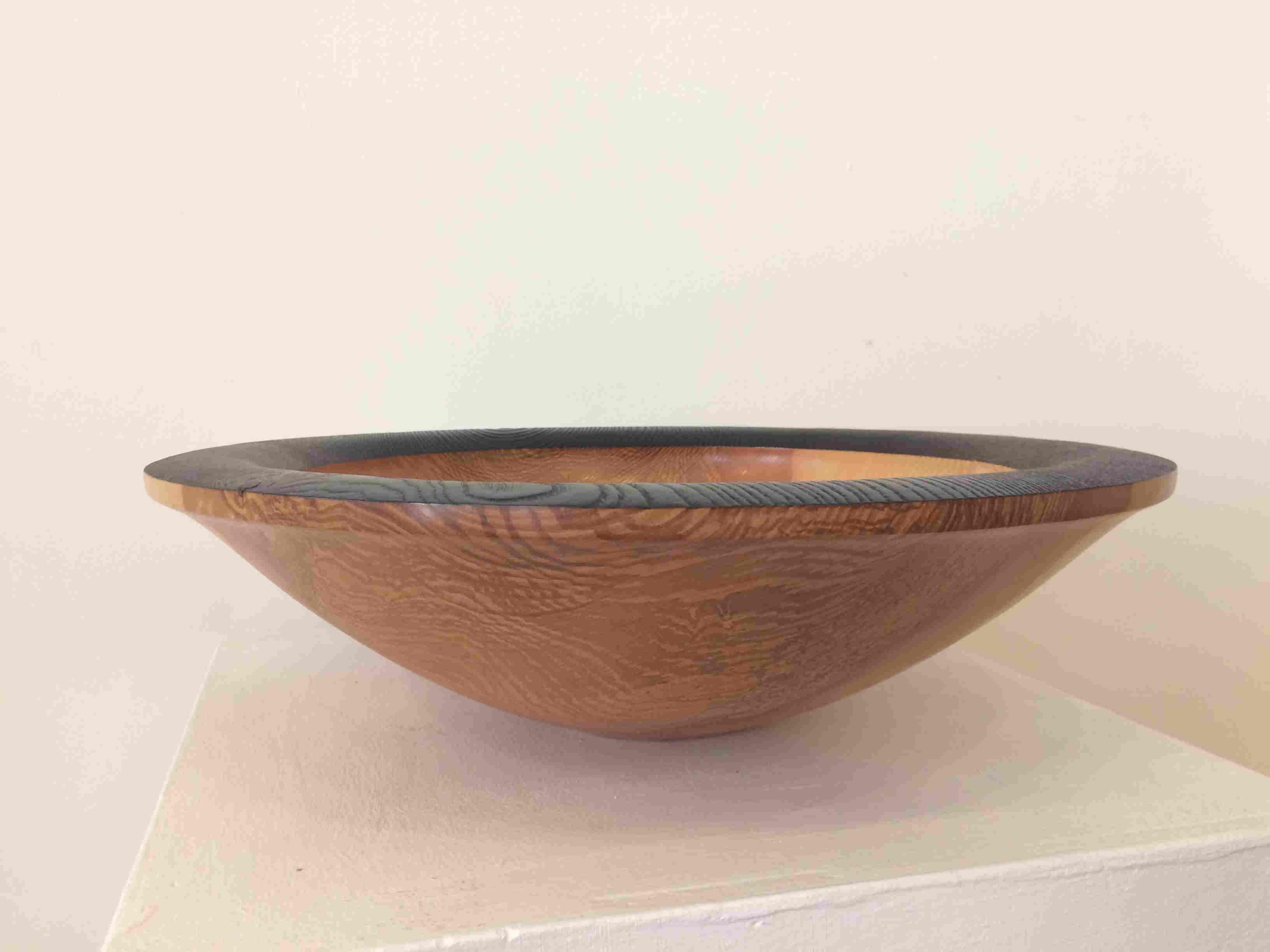 'Olive Ash Bowl, small black rim' by artist Angus Clyne